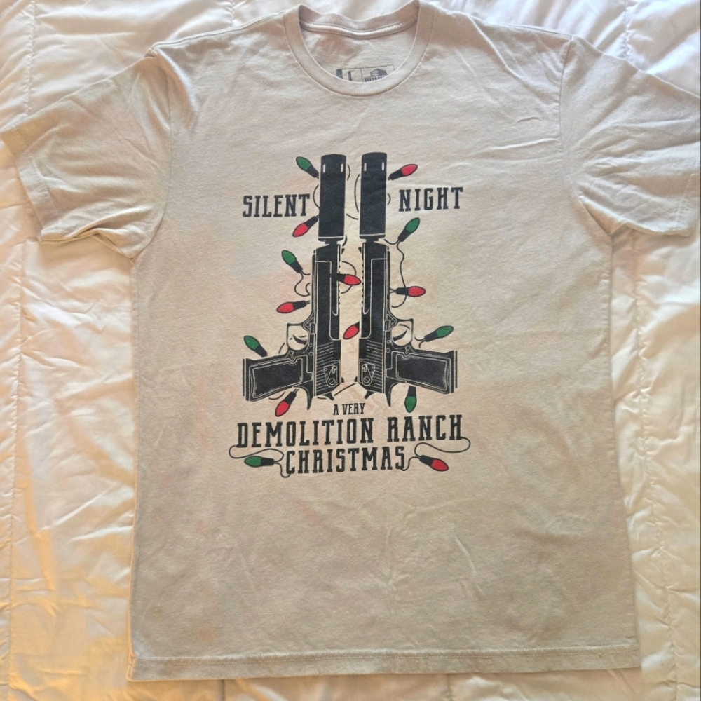 Silent Night Fire Arm Chritmas Men's Graphic T-Shirt -  Size L